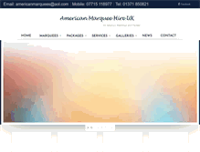 Tablet Screenshot of americanmarqueehire.co.uk
